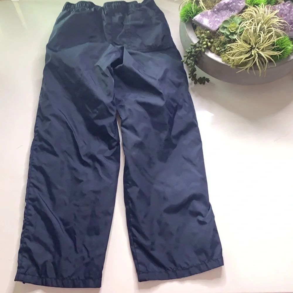 Gymboree #9 Navy Stripe leg lined windbreaker pants boy casual play 7